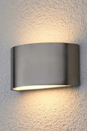 A Buon Prezzo Applique Mombasa, color acciaio, G9, acciaio inox