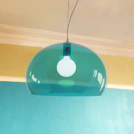 Spedito Oggi Kartell FL/Y - lampada LED a sospensione, azzurro cielo