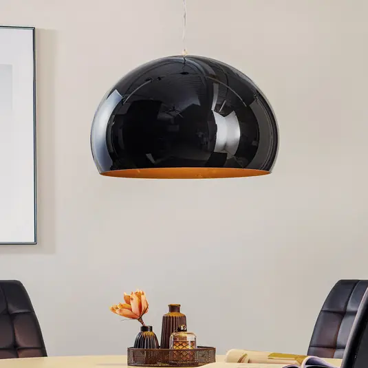 Kartell FL/Y - lampada LED a sospensione, nero lucido Miglior Prezzo