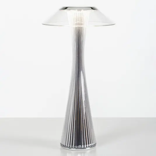Kartell Space lampada LED da tavolo, cromo Professionale