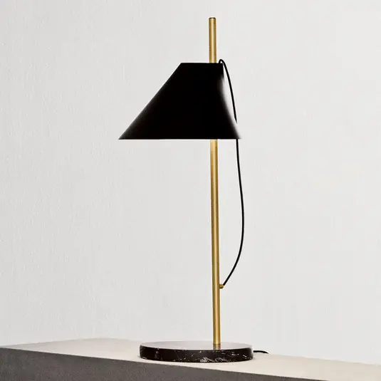 Ultime Pezzi Louis Poulsen lampada da tavolo Yuh Brass, nero