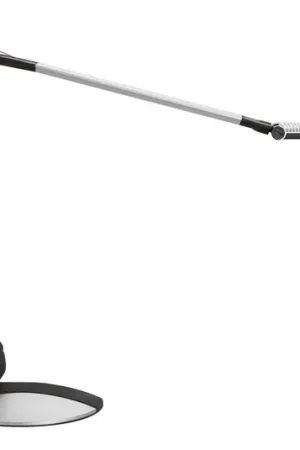 Lampada da scrivania a LED MAULoptimus, argento, base, dimmerabile CCT Ultime Pezzi