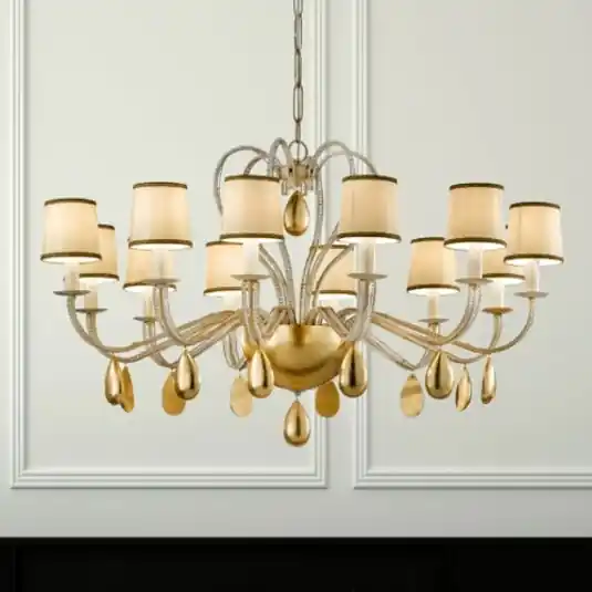 Occasione Imperdibile Lampadario ANOUK di colore crema, 115 cm
