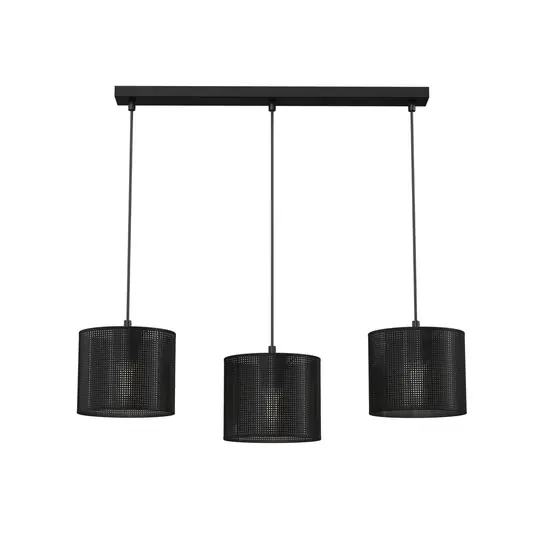 Più Venduto Lampada a sospensione Jovin, 3 luci, lineare, nero