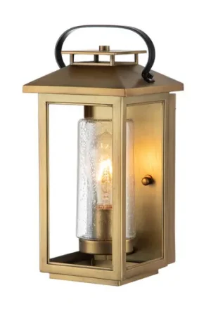 Prezzo Conveniente Applique esterni Atwater, lanterna, ottone, 35,5cm