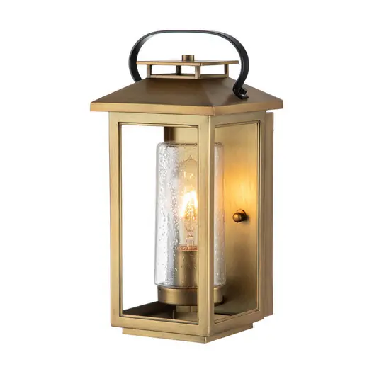Prezzo Conveniente Applique esterni Atwater, lanterna, ottone, 35,5cm