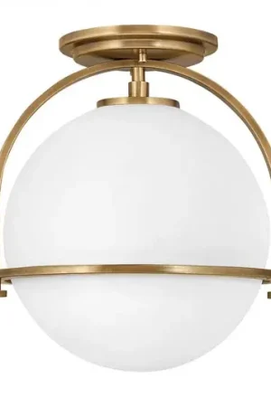 Sconto Plafoniera Somerset, 1 luce, ottone