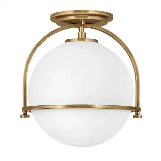 Sconto Plafoniera Somerset, 1 luce, ottone