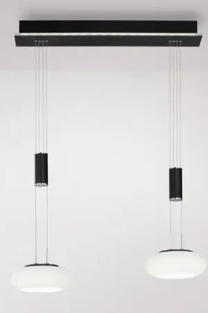 Paul Neuhaus Q-ETIENNE LED sospesa 2 luci, nero Prezzo Conveniente