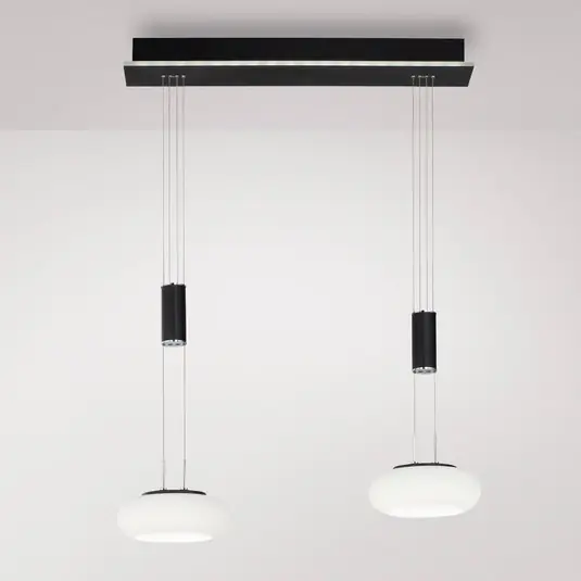 Paul Neuhaus Q-ETIENNE LED sospesa 2 luci, nero Prezzo Conveniente