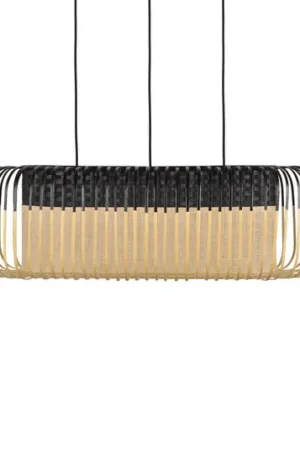 Bamboo oval M a pendolo nero/naturale Nuovo Arrivo