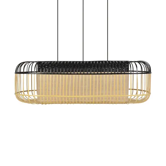 Prezzo Scontato Bamboo oval L a pendolo nero/naturale