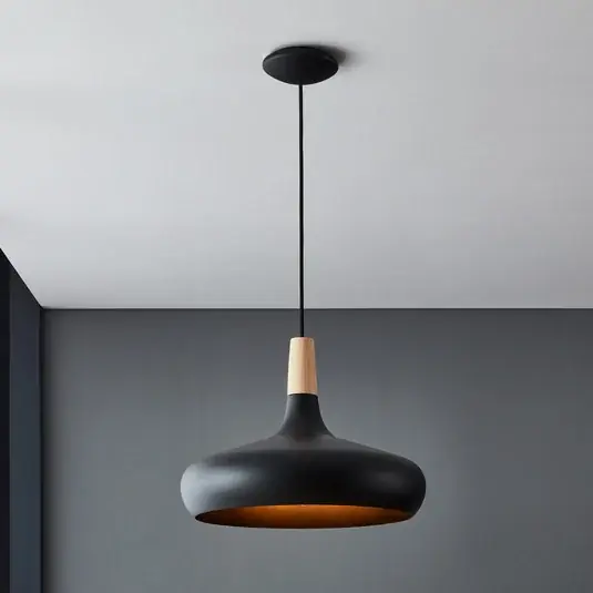 Ultima Occasione Lampada a sospensione Sabinar, a 1 luce, nero, Ø 40 cm