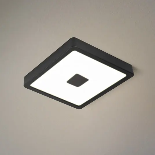 Subito Disponibile Plafoniera da esterno a LED Iphias 2, 21x21 cm, nero