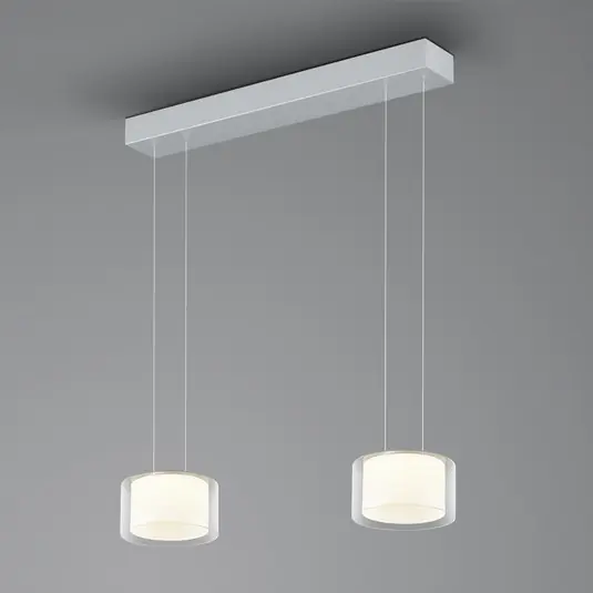 Non Perdere Lampada a sospensione BANKAMP Grand Clear LED, 2 luci