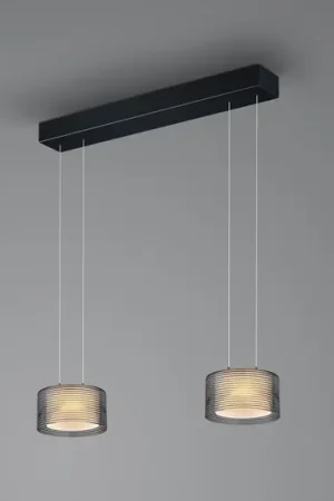 Ultime Pezzi Lampada a sospensione BANKAMP Grand Groove LED, versione a 2 luci