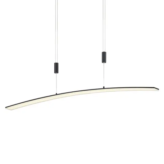 Lampada a sospensione Dual a LED con telecomando CCT nero Consegna Rapida