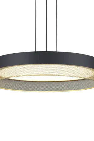 Acquista Ora Lampada a sospensione Mesh LED, Ø 45 cm, nero/oro