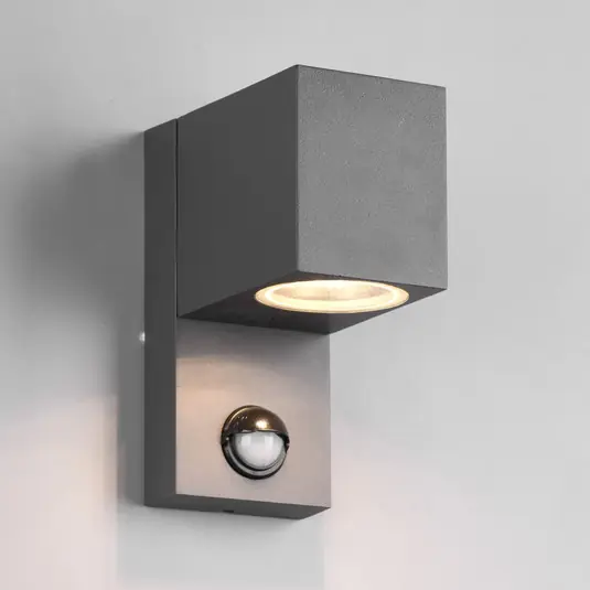 Offerta Limitata Applique Roya 1 luce, sensore angolare antracite