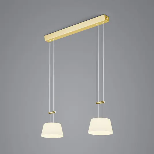 Super Prezzo BANKAMP Lampada a sospensione LED Conus, a 2 luci, ottone