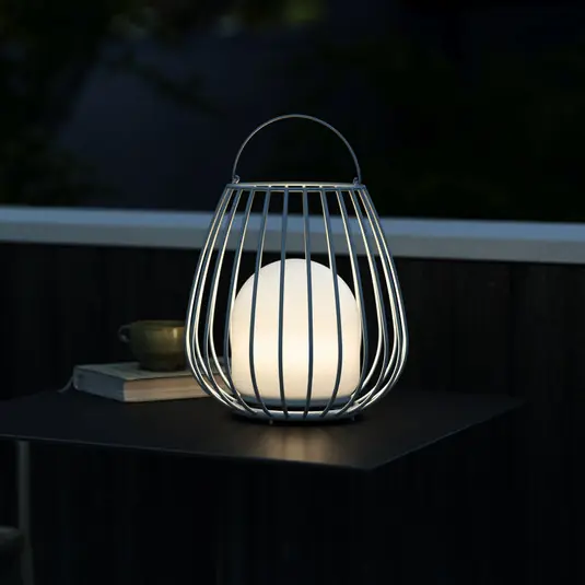 Lampada da tavolo LED Jim To-Go, per esterni, grigio Vendita Finale