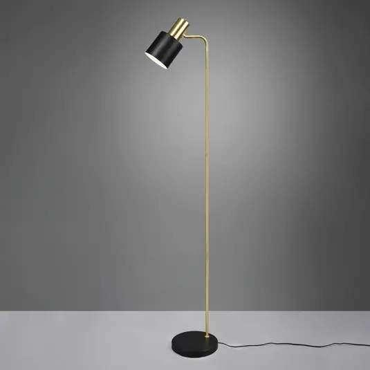 Offerta Speciale Piantana Adam, 1 luce, nero/oro