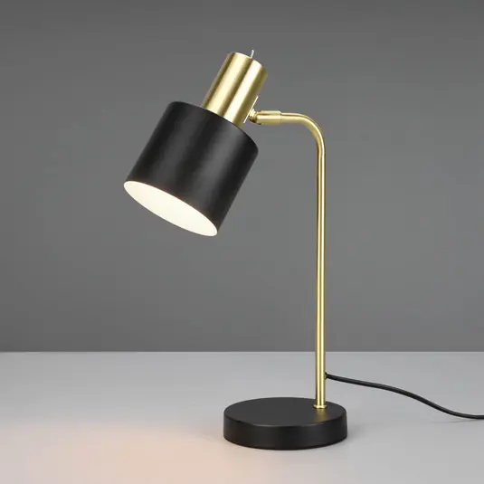 Lampada da tavolo Adam, 1 luce, nero/oro Offerta Speciale