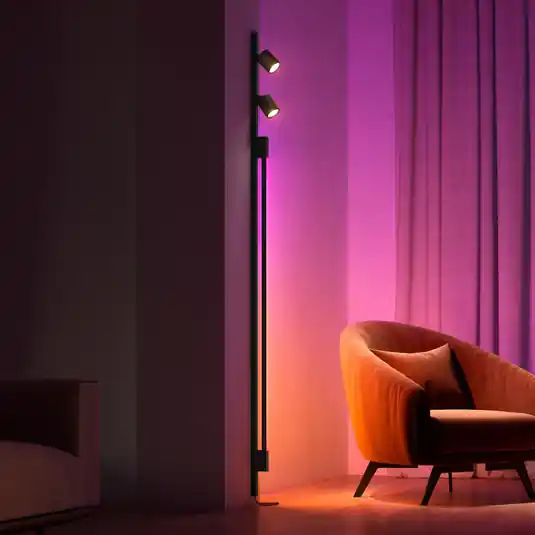 Philips Hue Perifo 2x Faretti, TUBE nero sfumato Solo Oggi