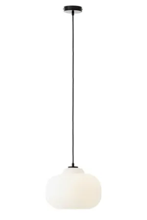 Lampada a sospensione Blop di vetro, bianco Prezzo Basso
