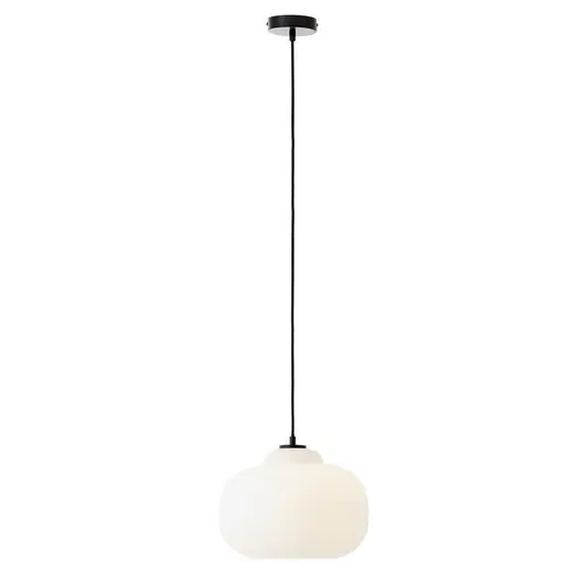 Lampada a sospensione Blop di vetro, bianco Prezzo Basso