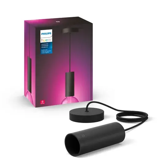 Philips Hue sospensione attacco E27, 1 luce nero Affare