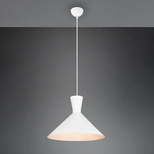 Lampada a sospensione Enzo, 1 luce, Ø 35 cm bianco Offerta