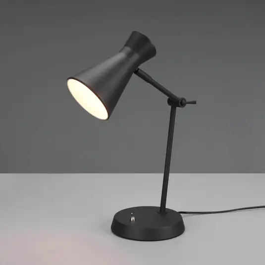 Lampada da scrivania Enzo, 1 luce, nero Spedito Oggi