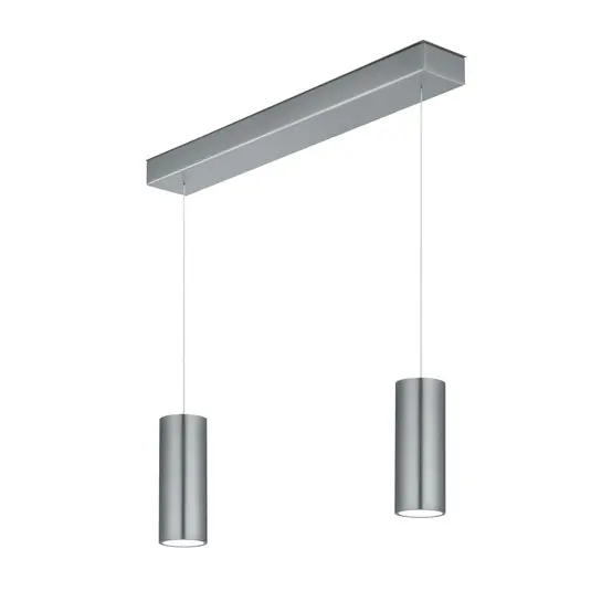 Lampada LED sospesa Helli up/down 2 luci nichel Economico