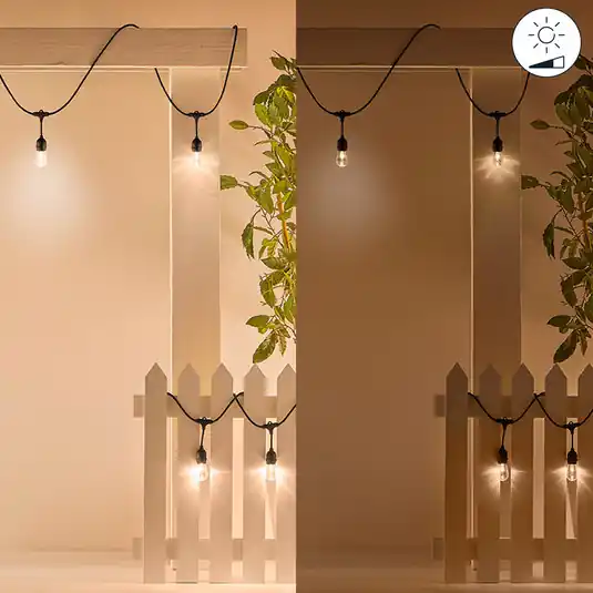Must-Have WiZ String Lights Catena luminosa a LED per esterni, 14,8 m, CCT, RGB