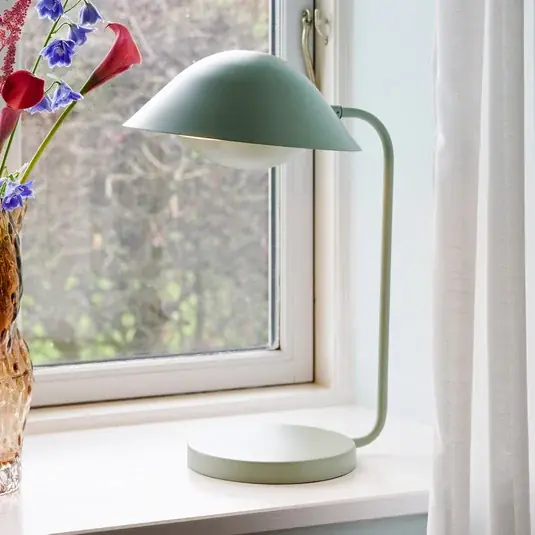 Compra Adesso Lampada da tavolo Freya di metallo, verde