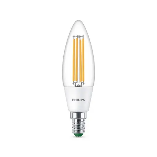 Offerta Speciale Philips LED candela E14 2,3W 485lm traspar 3.000K