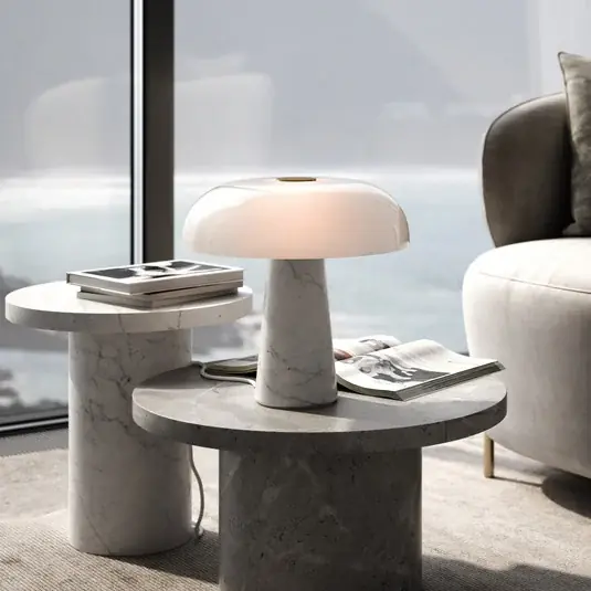Offerta Speciale Lampada da tavolo Glossy, bianco/opale bianco