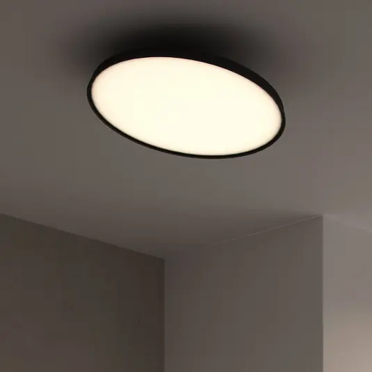 Must-Have Kaito Pro plafoniera LED, nero, Ø 38,5 cm