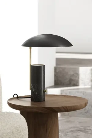 Lampada da tavolo Mademoiselles, base marmo, nero Nuova Collezione