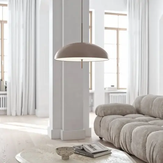 Nuova Collezione Lampada a sospensione Versale, marrone, Ø 50 cm