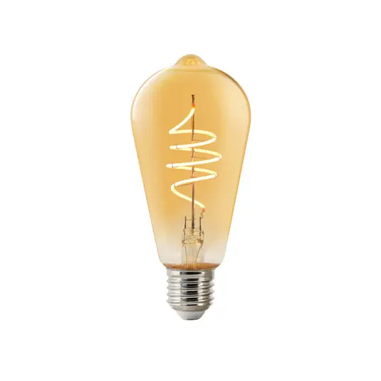 LED ST64 Edison E27 4,7W 822 smart, ambra Non Perdere