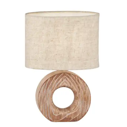 Lampada da tavolo Hanke alta 31 cm paralume sabbia Nuovo Arrivo