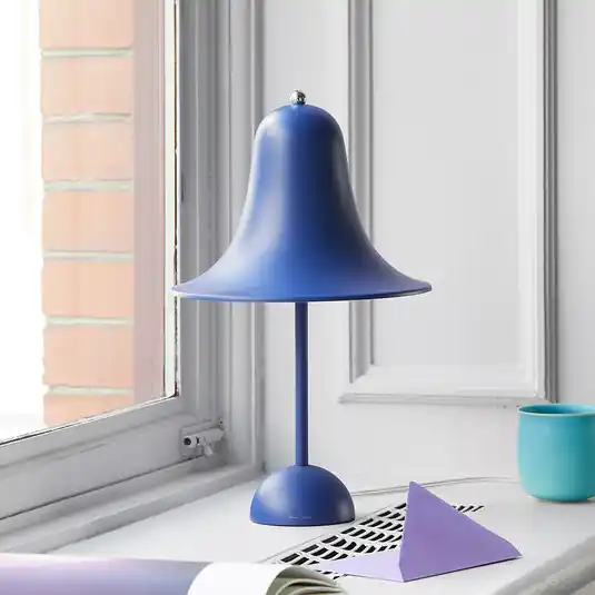 Prezzo Di Fabbrica VERPAN Pantop lampada da tavolo blu satinato