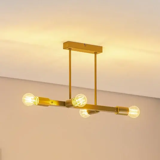 Subito Disponibile Plafoniera Eliza, 4 luci, oro