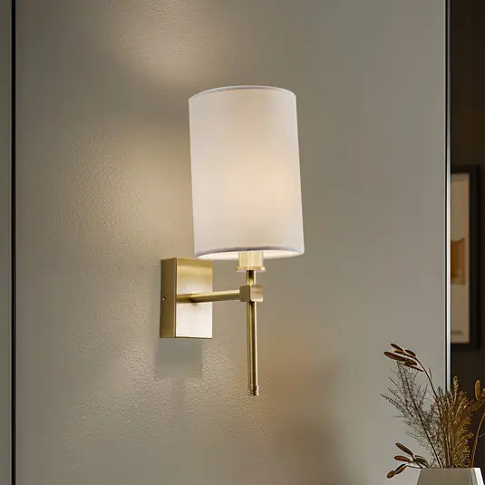 Applique Azzi paralume in tessuto 1 luce bianco Ultima Occasione