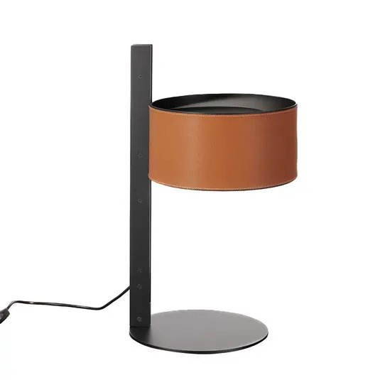 Super Prezzo Oluce Parallel 296 lampada da tavolo cuoio marrone