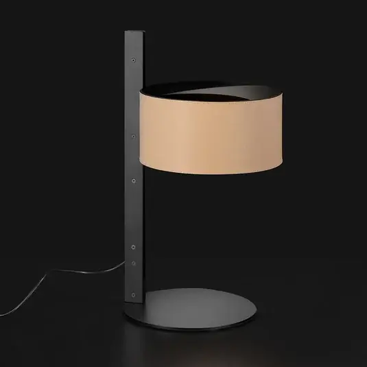Scelto Dai Clienti Oluce Parallel 296 lampada da tavolo, cuoio sabbia