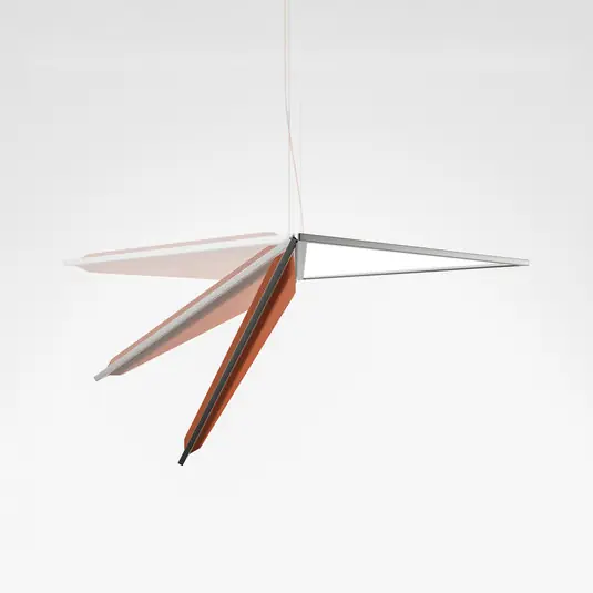 Subito Disponibile Artemide Flexia lampada LED a sospensione, arancio
