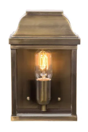 Promo Stagionale Applique esterni Victoria alta 26cm ottone antico